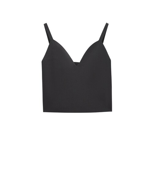 JNBY(ジェーエヌビーワイ)の「Skin-friendly Rayon-blend Knitted Cami Top(ニット/セーター・レディース・ブラック/グレー/グリーン・36/38/40)」の2枚目の写真