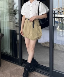 DHOLIC（ディーホリック）の「ドロストバルーンミニスカート（スカート・レディース）」