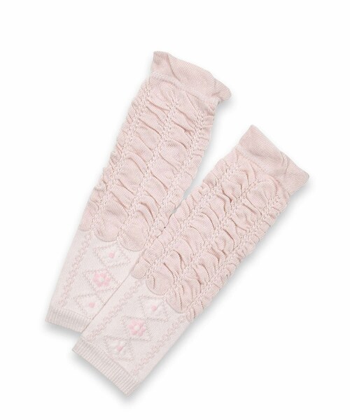 SLAP SLIP BABY（スラップスリップベビー）の「【日本製】花クマシルエットレッグウォーマーベビー（その他ベビー用品・キッズ・ホワイト/ピンク/イエロー・ワンサイズ）」の3枚目の写真