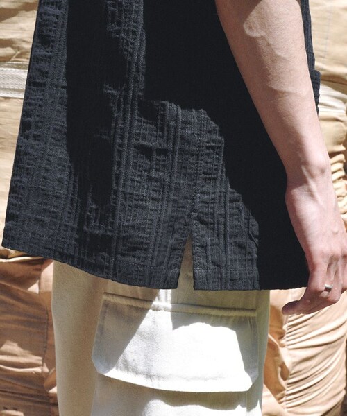 shiun（シウン）の「BULGARIAN PAJAMA SHIRT（シャツ/ブラウス・メンズ・ブラック・XS/S/M）」の11枚目の写真