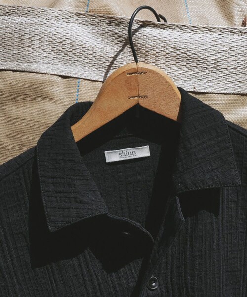 shiun（シウン）の「BULGARIAN PAJAMA SHIRT（シャツ/ブラウス・メンズ・ブラック・XS/S/M）」の18枚目の写真