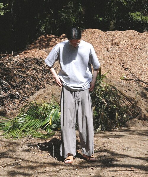 shiun（シウン）の「SHORT SLEEVE KEY NECK TEE（Tシャツ/カットソー・メンズ・ブルー/グレー・XS/S/M）」の13枚目の写真