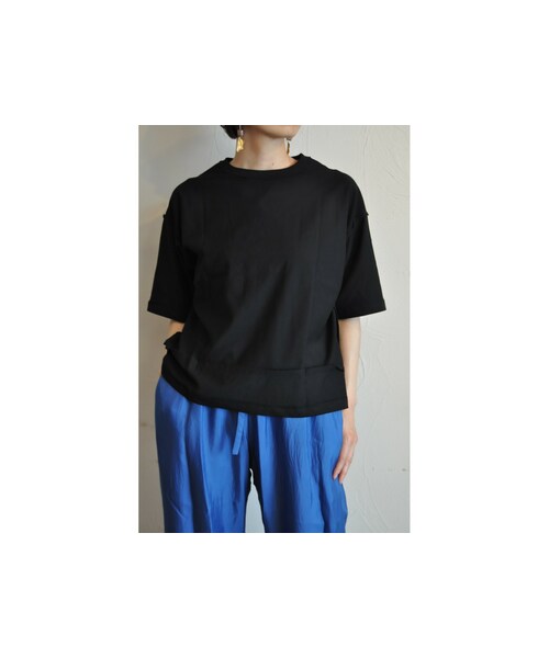 RehersalL（リハーズオール）の「リバーシブルビッグＴ（Tシャツ/カットソー・レディース・ピンク/オレンジ/ブラック/ベージュ/ホワイト/パープル/グリーン・one）」の3枚目の写真