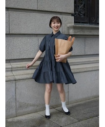 neam | DENIM TIRERED MINI ONE-PIECE(ワンピース)