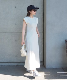 LAULEN | cut sew flare long dress(ワンピース)