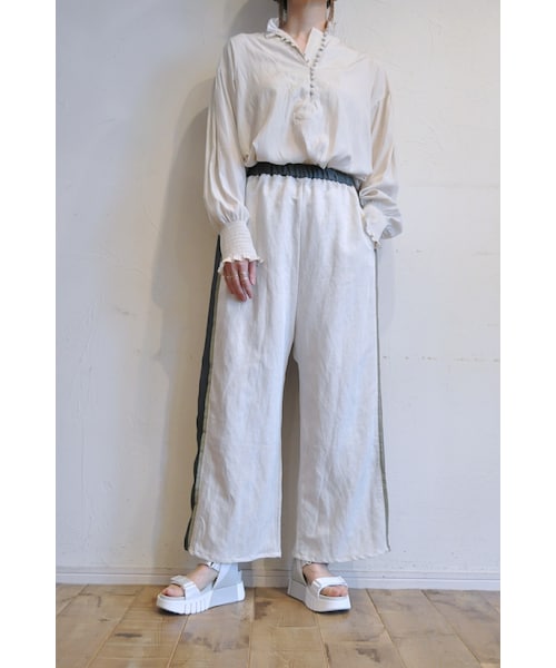 RehersalL(リハーズオール)の「リネンフリンジパンツ(その他パンツ・レディース・ピンク/ホワイト・one)」の2枚目の写真
