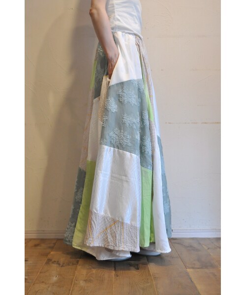 sandglass（サンドグラス）の「キモノドールスカート（スカート・レディース・ブラック/グリーン/ベージュ/ピンク/グレー/その他/ブルー・one）」の3枚目の写真