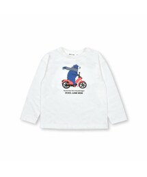 Noeil aime BeBe | クマさん&自転車発泡プリントTシャツ(80~130cm)(Tシャツ/カットソー)