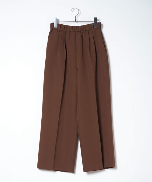 Crisp（クリスプ）の「アンクルストレートパンツ[c2R3381]（スラックス・レディース・ブラック/ブラウン・FREE）」の4枚目の写真