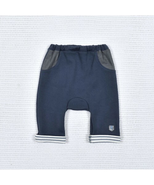 fillot de bebe reduction(フィヨデュベベルダクティオン)の「デニムニットロングパンツ (70~90cm)(その他パンツ・キッズ・ブルー・M(80-90cm))」の1枚目の写真