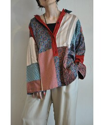 パジャマパッチワイドシャツ