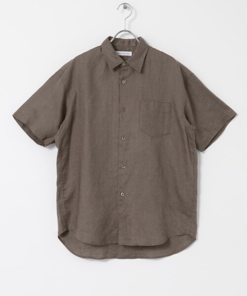 URBAN RESEARCH（アーバンリサーチ）の「LINEN SHORT-SLEEVE SHIRTS（シャツ/ブラウス・メンズ・WHITE/BLUE/BROWN/D.NAVY・S/M/L）」の15枚目の写真