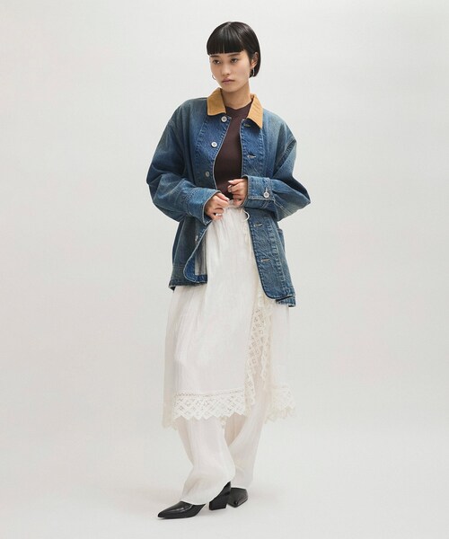 ADAM ET ROPE'(アダムエロペ)の「フォルムヒールポインテッドパンプス(パンプス・レディース・ブラック/ホワイト・23.0/23.5/24.0/24.5)」の22枚目の写真
