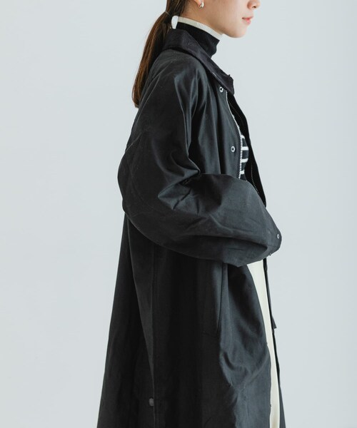 URBAN RESEARCH（アーバンリサーチ）の「Barbour　MODIFIED EXMOOR WAX COAT（テーラードジャケット・レディース・SAGE/BLACK・36/38）」の17枚目の写真