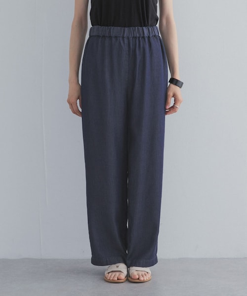 URBAN RESEARCH DOORS（アーバンリサーチドアーズ）の「リヨセルデニムイージーパンツ（デニムパンツ・レディース・BLACK/INDIGO・M/L）」の22枚目の写真