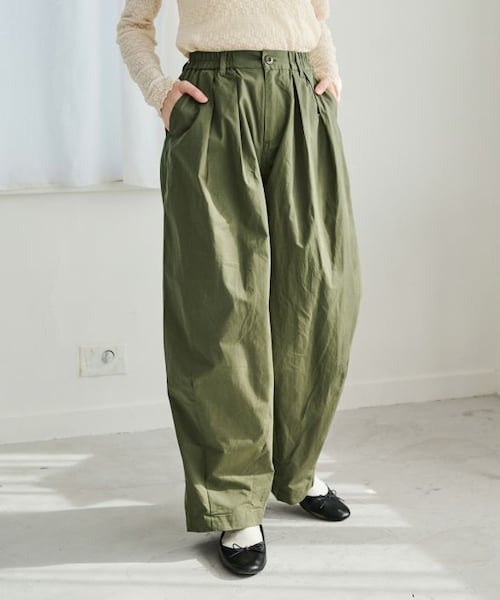 Crisp（クリスプ）の「ダブルタックボリュームパンツ[c2R3380]（カーゴ