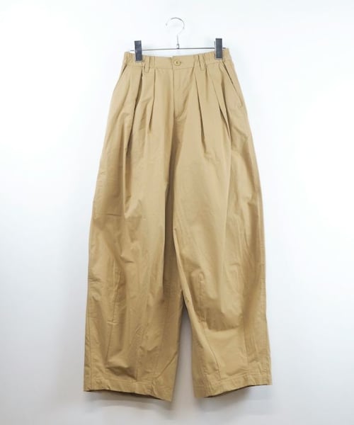 Crisp（クリスプ）の「ダブルタックボリュームパンツ[c2R3380]（カーゴパンツ・レディース・ブラウン/アイボリー/ベージュ/カーキ・FREE）」の7枚目の写真