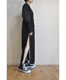 シャーリングスウェットワンピース