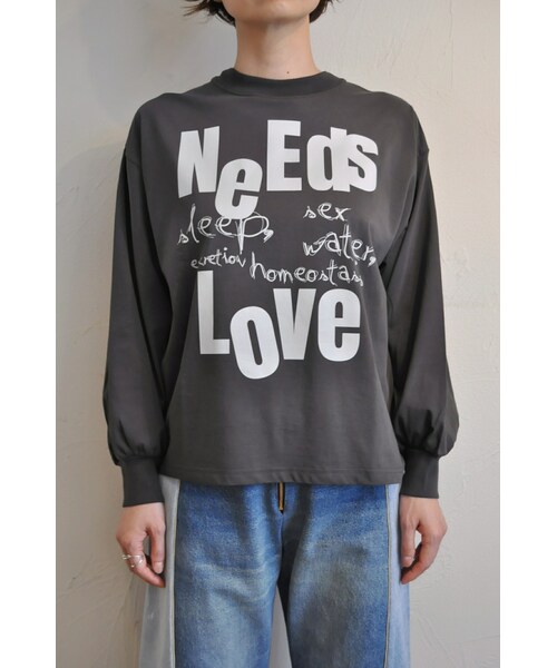 Thomas magpie（トーマスマグパイ）の「ロゴロングスリーブTシャツ（Tシャツ/カットソー・レディース・ホワイト/ピンク/ブラック・one）」の2枚目の写真