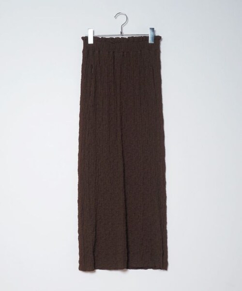 Crisp（クリスプ）の「ランダムシャーリングストレートスカート[c2R3304]（スカート・レディース・ブラウン/レッド/オリーブ・FREE）」の4枚目の写真
