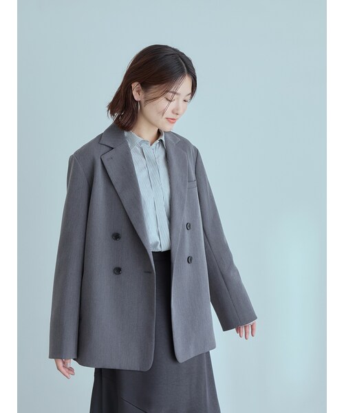 crewre（クルーレ）の「ヘザーカラーミニマルジャケット（テーラード
