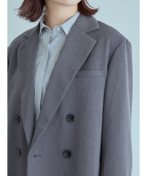 crewre（クルーレ）の「ヘザーカラーミニマルジャケット（テーラード