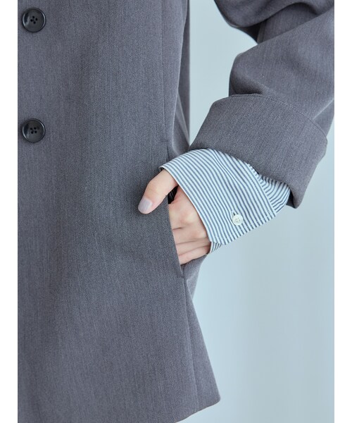 crewre（クルーレ）の「ヘザーカラーミニマルジャケット（テーラード