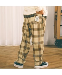 SLAP SLIP | らくのび無地チェック柄スーパーストレッチパンツ(80~130cm)(その他パンツ)