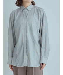 crewre | アセテートパネルシームシャツ(シャツ/ブラウス)