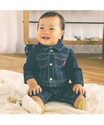 SLAP SLIP BABY | アニマルバックプリントデニムジャンプスーツベビー(70~80cm)(その他ベビーウェア)