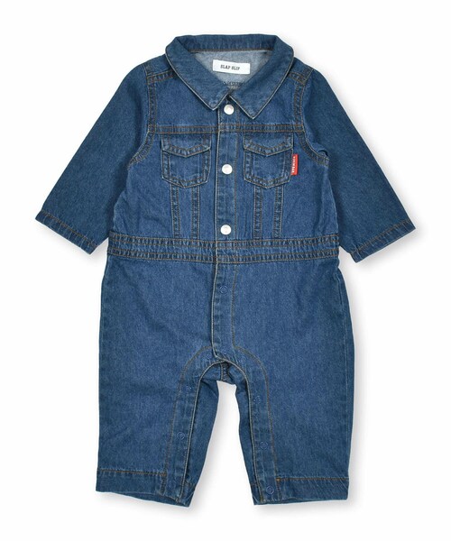 SLAP SLIP BABY（スラップスリップベビー）の「アニマルバックプリントデニムジャンプスーツベビー(70~80cm)（その他ベビーウェア・キッズ・その他/ブルー・ワンサイズ）」の2枚目の写真