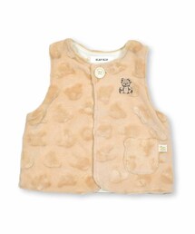 SLAP SLIP BABY | アニマルウサギクマ刺しゅう付ぽこぽこアニマル柄ボアベストベビー(70~80cm)(その他ベビーウェア)
