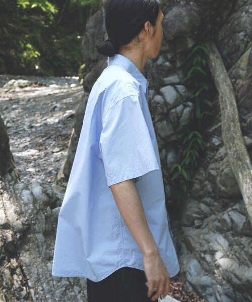 shiun(シウン)の「WASHED SHORT SLEEVE SHIRT(シャツ/ブラウス・メンズ・ホワイト/ブルー・XS/S/M)」の17枚目の写真
