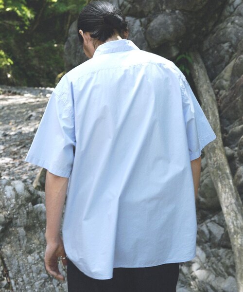 shiun(シウン)の「WASHED SHORT SLEEVE SHIRT(シャツ/ブラウス・メンズ・ホワイト/ブルー・XS/S/M)」の18枚目の写真