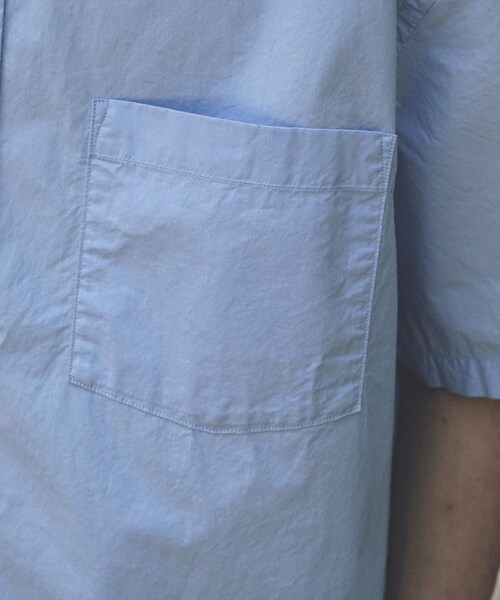 shiun(シウン)の「WASHED SHORT SLEEVE SHIRT(シャツ/ブラウス・メンズ・ホワイト/ブルー・XS/S/M)」の22枚目の写真