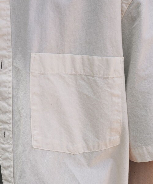 shiun(シウン)の「WASHED SHORT SLEEVE SHIRT(シャツ/ブラウス・メンズ・ホワイト/ブルー・XS/S/M)」の8枚目の写真