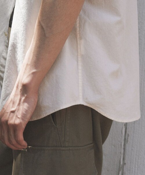 shiun(シウン)の「WASHED SHORT SLEEVE SHIRT(シャツ/ブラウス・メンズ・ホワイト/ブルー・XS/S/M)」の9枚目の写真