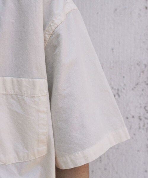 shiun(シウン)の「WASHED SHORT SLEEVE SHIRT(シャツ/ブラウス・メンズ・ホワイト/ブルー・XS/S/M)」の10枚目の写真