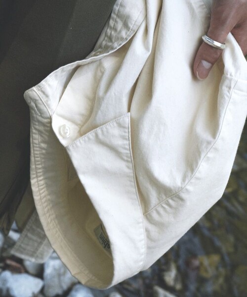 shiun(シウン)の「WASHED SHORT SLEEVE SHIRT(シャツ/ブラウス・メンズ・ホワイト/ブルー・XS/S/M)」の12枚目の写真