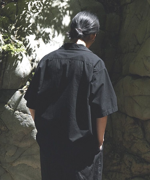 shiun(シウン)の「SKIPPER SHORT SLEEVE SHIRT(シャツ/ブラウス・メンズ・ブラック・XS/S/M)」の5枚目の写真