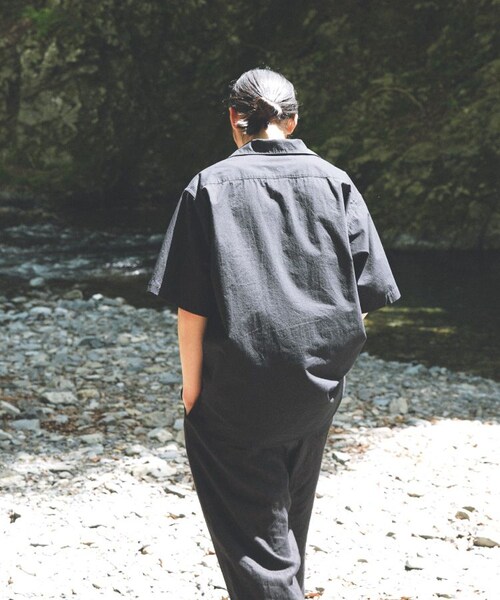 shiun(シウン)の「SKIPPER SHORT SLEEVE SHIRT(シャツ/ブラウス・メンズ・ブラック・XS/S/M)」の10枚目の写真