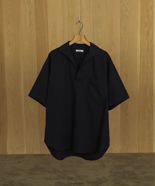 shiun(シウン)の「SKIPPER SHORT SLEEVE SHIRT(シャツ/ブラウス・メンズ・ブラック・XS/S/M)」の13枚目の写真