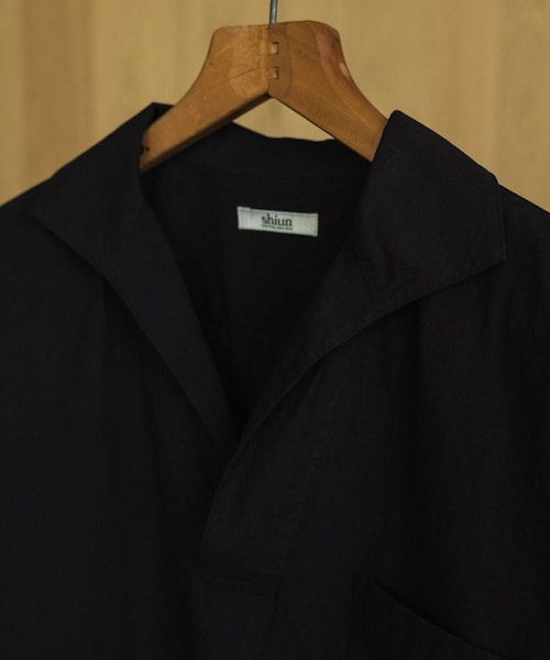 shiun(シウン)の「SKIPPER SHORT SLEEVE SHIRT(シャツ/ブラウス・メンズ・ブラック・XS/S/M)」の14枚目の写真