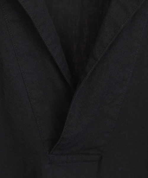 shiun(シウン)の「SKIPPER SHORT SLEEVE SHIRT(シャツ/ブラウス・メンズ・ブラック・XS/S/M)」の15枚目の写真