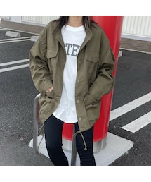 copine | 2wayミリタリージャケット(ミリタリージャケット)
