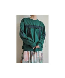 RehersalL | シャーリングフリルスウェットプルオーバー(スウェット)
