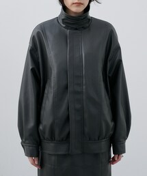 SIWEM（シウム）の「FAUX LEATHER BLOUSON（ブルゾン）」 - WEAR