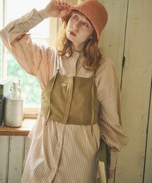 Crisp | ストライプオーバーシャツ[c1R3300](シャツ/ブラウス)