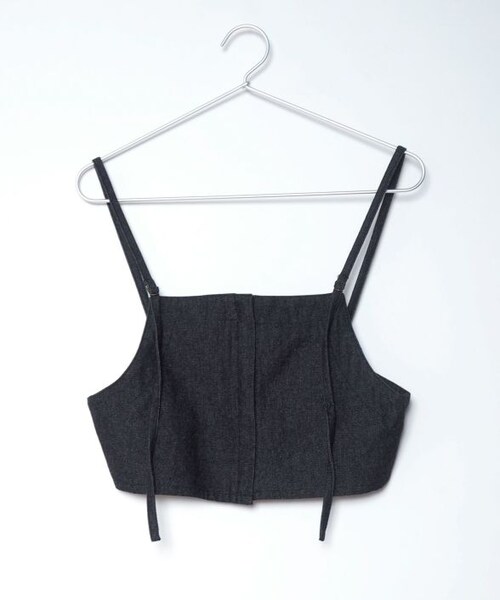 Crisp（クリスプ）の「フロントジップキャミトップス[c1R3306]（その他トップス・レディース・ベージュ/ブラック/アイボリー・FREE）」の5枚目の写真