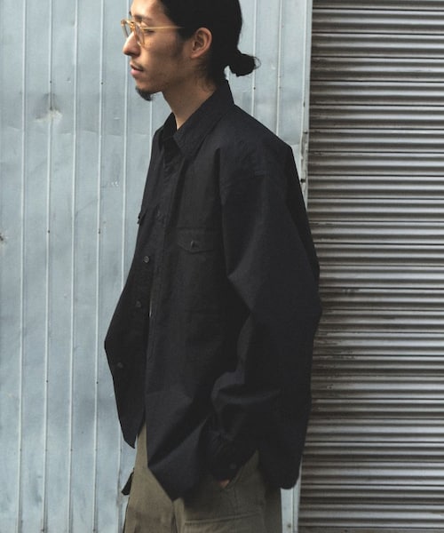 BRITISH WASHED MILITARY SHIRTの4枚目の写真